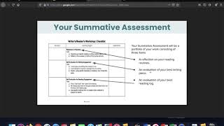 How to Complete Your Reading and Writing Workshop Summative Assessment