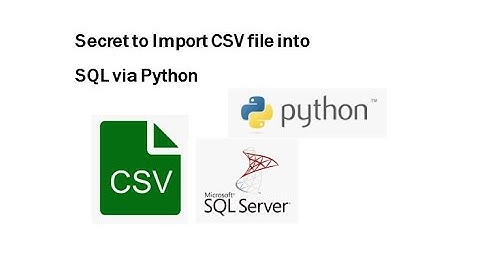Secret to Import #CSV or #Excel #File into #sql  via #python Jupyter Notebook Quick n Easy method