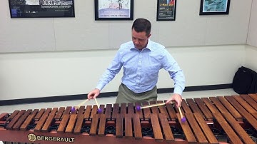 Marimba Minute - 4 Mallet Double Vertical exercise using both manuals