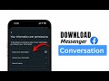 How To Download Facebook Messenger Chat Conversation (2025) | Full Guide