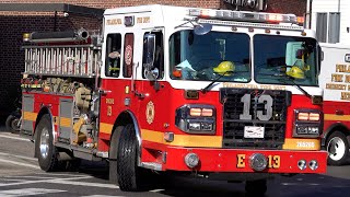Philadelphia Fire Department Engine 13 Responding