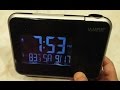 La Crosse Projection Alarm Clock W85923 - How to Change Time, Alarm, Date