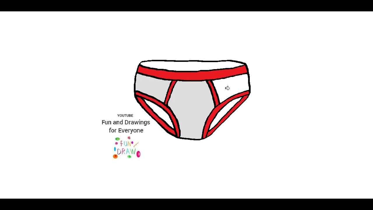 How to draw briefs underpants 