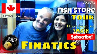 Aquarium Fish Store Shop Tour of Finatics 🐠 RARE African Cichlids Store