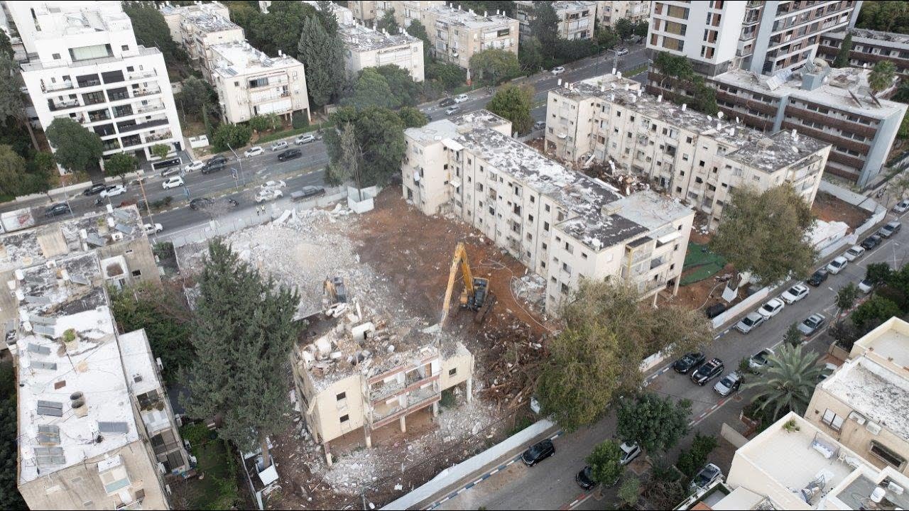 טקס הריסה  -  דרך השלום 92-96, תל אביב    , 3.3.2024