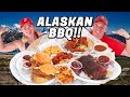 Mama's Alaskan BBQ Challenge w/ Ribs, Brisket, and Fried Chicken!!