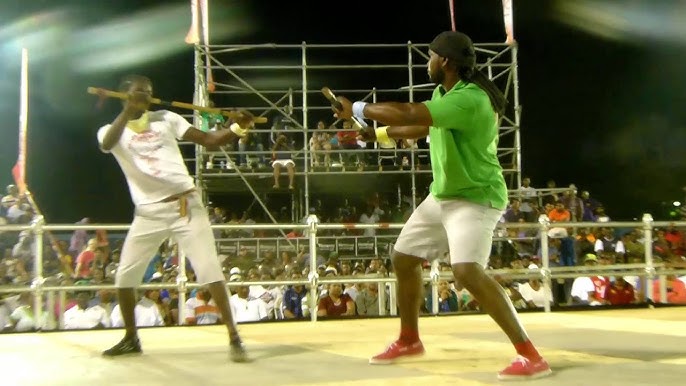 AFRIPICS - Stick fighting demonstration by Zulu men at the