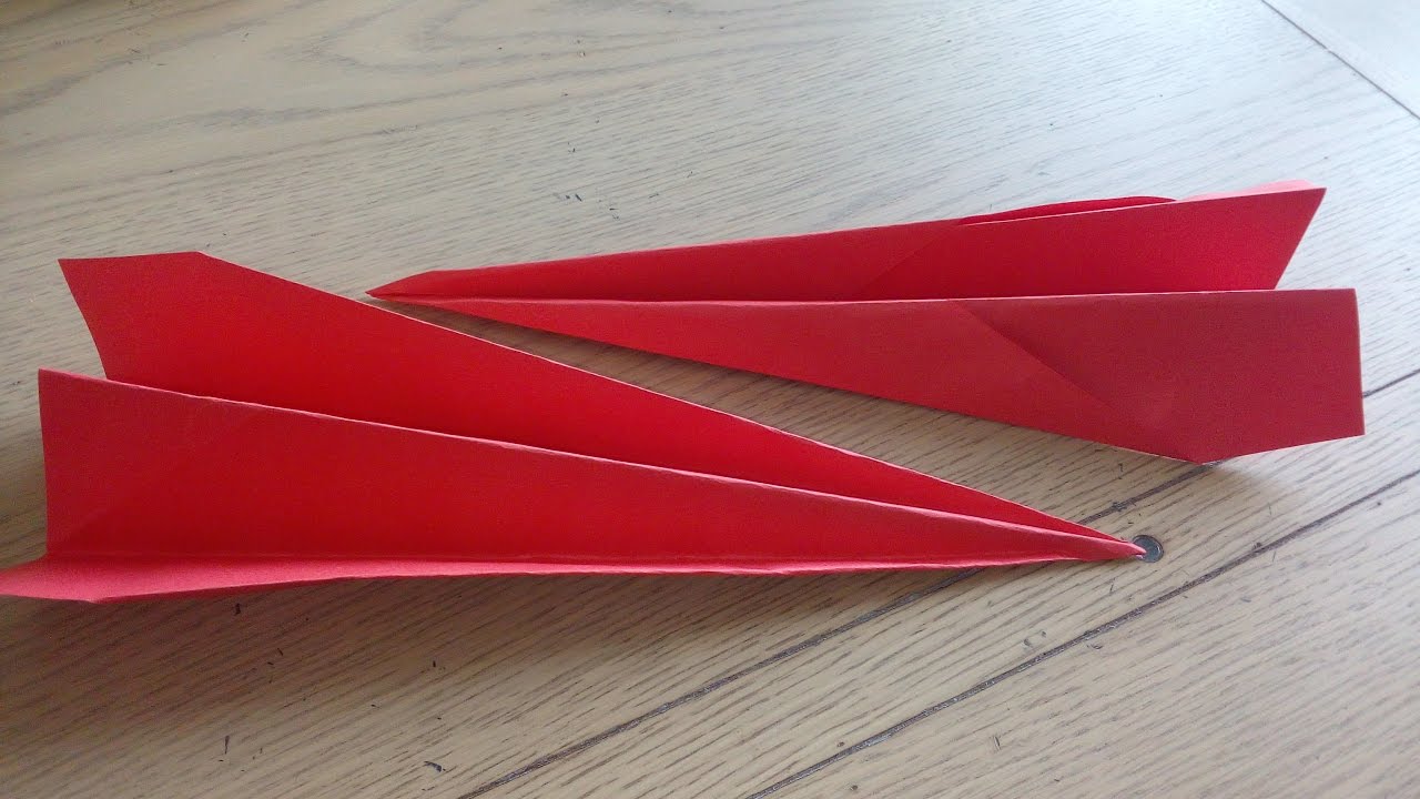 Origami facile : l'avion (the plane par Alexandre 6 ans) - YouTube