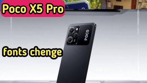 Font Setting In Poco X5 Pro, Font Size Change In Poco X5 Pro, How To Change Font Style In Poco X5