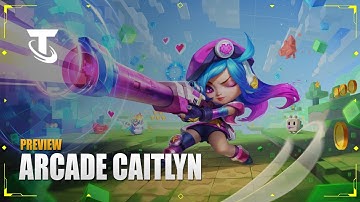 Arcade Caitlyn Chibi Preview (Chinese Server) - Teamfight Tactics