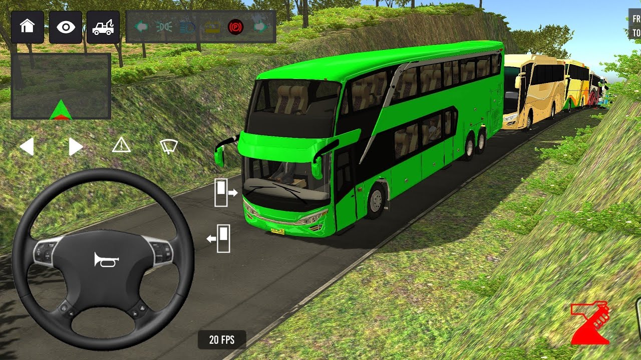 🤯Bus simulator indonesia ll new euro coach bus simulator indonesia ll new euro trock #bus #simulator