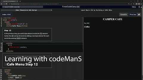Learn Basic CSS by Building a Cafe Menu - Step 12