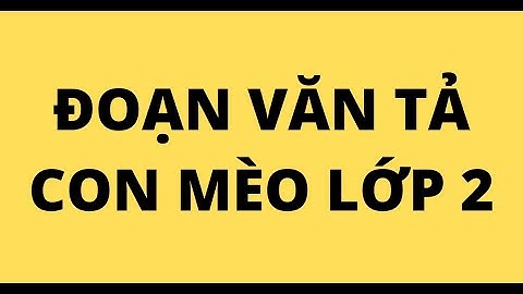 Bài văn tả con mèo lớp 2 ngắn gọn năm 2024