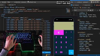 ASMR programing - Make Calculator Using Html and Css | coding ios (iphone) #htmlcsstutorial #coding