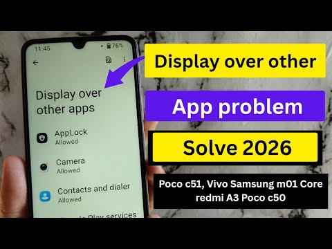 Poco C51 Display over other app problem solve  | fix display over other app problem solve