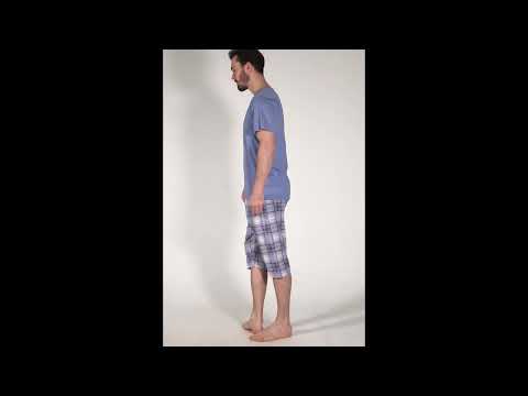 Купить Хлопковый комплект с капри VIENETTA MAN 3101010478 в Украина в Lingerie.ua - Одяг для дому та відпочинку, Видео 1