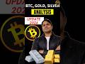 Bitcoin, Gold &amp; Silver Market Update 2026 | Crypto &amp; Metals Analysis #Bitcoin #Gold