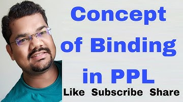Concept of Binding in PPL | Binding Time in Programming Language | Principles of Programming