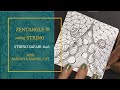 A Zentangle® Mini Project for beginners, STRING SAFARI #46