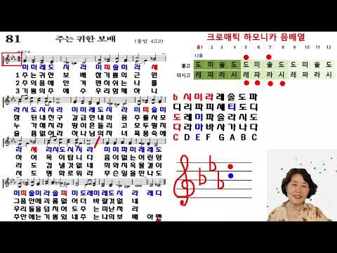 [크로매틱하모니카] 찬송가 81장 주는 귀한 보배 (찬송가교실)