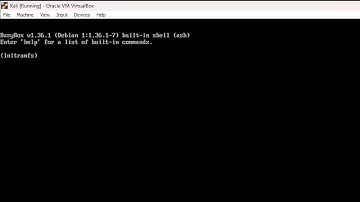BusyBox built in shell ash Enter 
