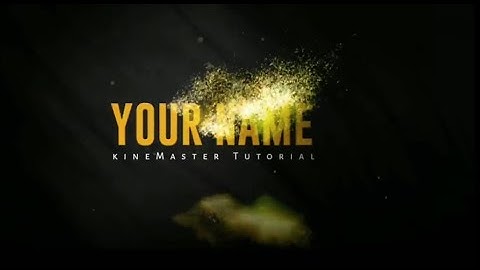 Particles Intro Reveal & Text Animation - In KineMaster + PixelLab Tutorial ||Technical Aashique