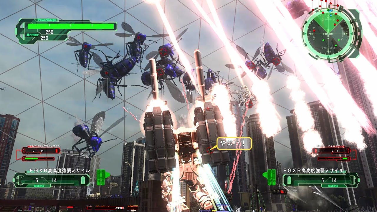 地球防衛軍6】フェンサー最強のFGXRで暴れる動画 DLC2 M13 スカイ