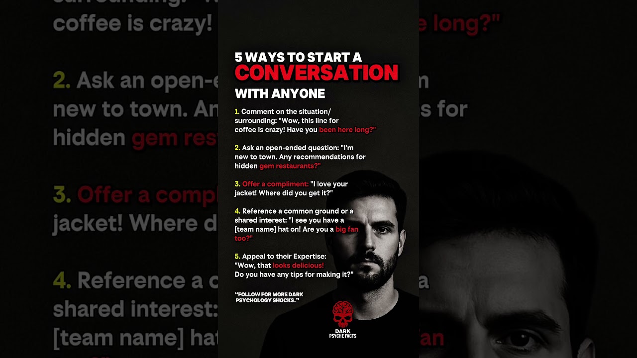 5 Ways to Start a Conversation With Anyone                         