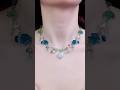 Some of the ocean themed jewelry I made! #handmadejewelry #jellyfish #beadednecklace
