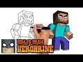 How to Draw Minecraft | Herobrine