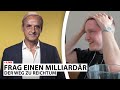 Justin reagiert auf "FRAG EINEN MILLIARDÄR" | Live - Reaktion