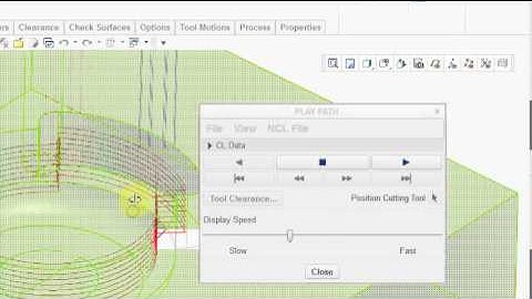 Trajectory Mill Sequence PTC Creo: