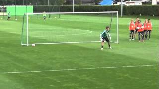 これはきつい ヴォルフスブルクの連続1対１メニュー シェアトレ サッカーの練習動画が満載