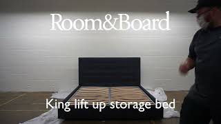 King lift up storage bed - assembly