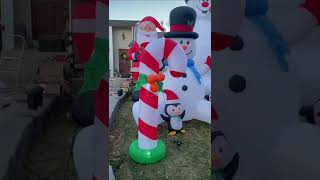 Max Finally Got a Candy Cane Inflatable!! Goosh Christmas Holidays Amazon Sale!
