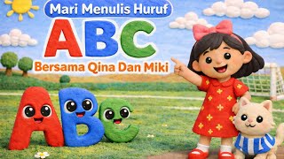 Belajar Menulis Huruf ABC | Huruf B | Bahasa Melayu | Qina Dan Miki Belajar Menulis Huruf ABC | Huruf B | Bahasa Melayu | Qina Dan Miki