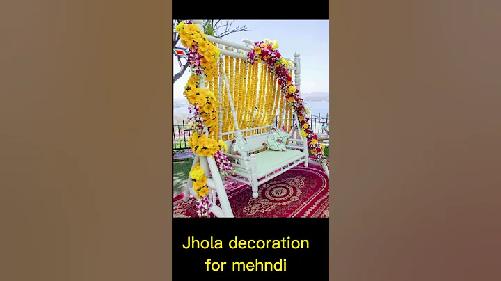 Unique and easy jhoola decoration ideas for haldi mehndi functions|Floral decoration ideas
