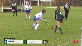 Field Hockey D3 Quarter-Final U vs Montpelier 2020