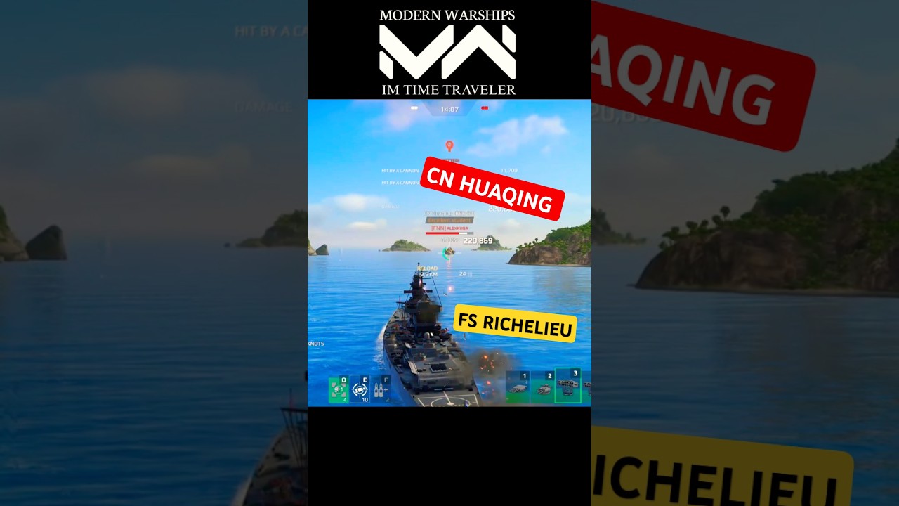 FS RICHELIEU VS CN HUAQING | MODERN WARSHIPS | IM TIME TRAVELER | MODERN WARSHIP 