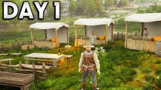 Day 1 of Building Our Wild West Town in Noble Legacy!