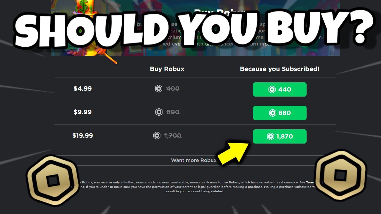 Should You Buy Robux Is It Worth It Youtube - how do i buy robux