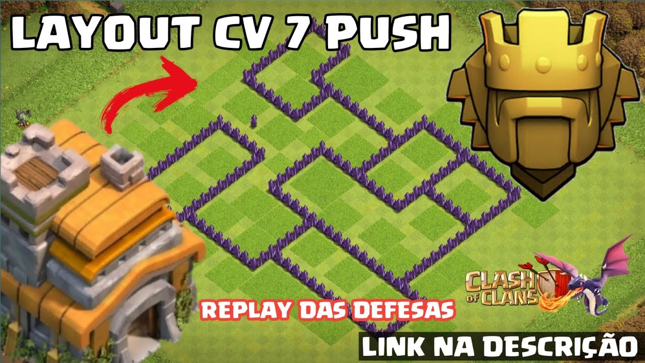 LAYOUT CV 7 PUSH ATUALIZADO / REPLAY DAS DEFESAS
