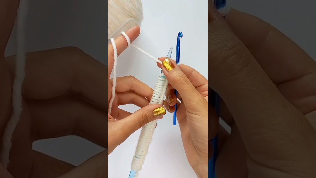 How to cast on in knitting*easy way(for beginners)