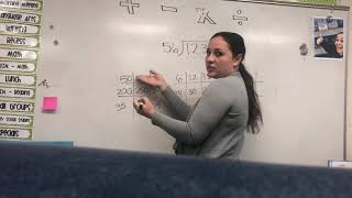 Long Division with the tic-tac-toe method!