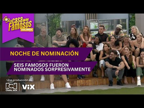 Seis participantes ocuparon la placa de nominados en La casa de los famosos Colombia