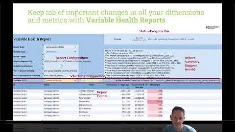 Adobe Analytics Variable Health Report in Google Sheets (part of the Datacroft Component Manager)