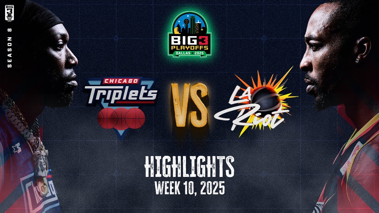2025 BIG3 Playoffs In 3 Minutes - LA Riot vs. Chicago Triplets