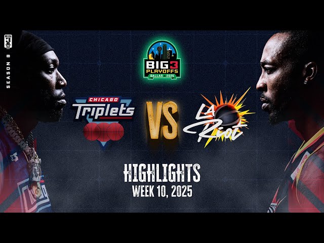 2025 BIG3 Playoffs In 3 Minutes - LA Riot vs. Chicago Triplets