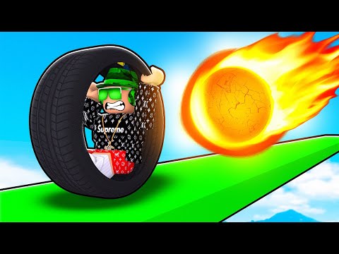 Roblox Obby But You're In A Tire